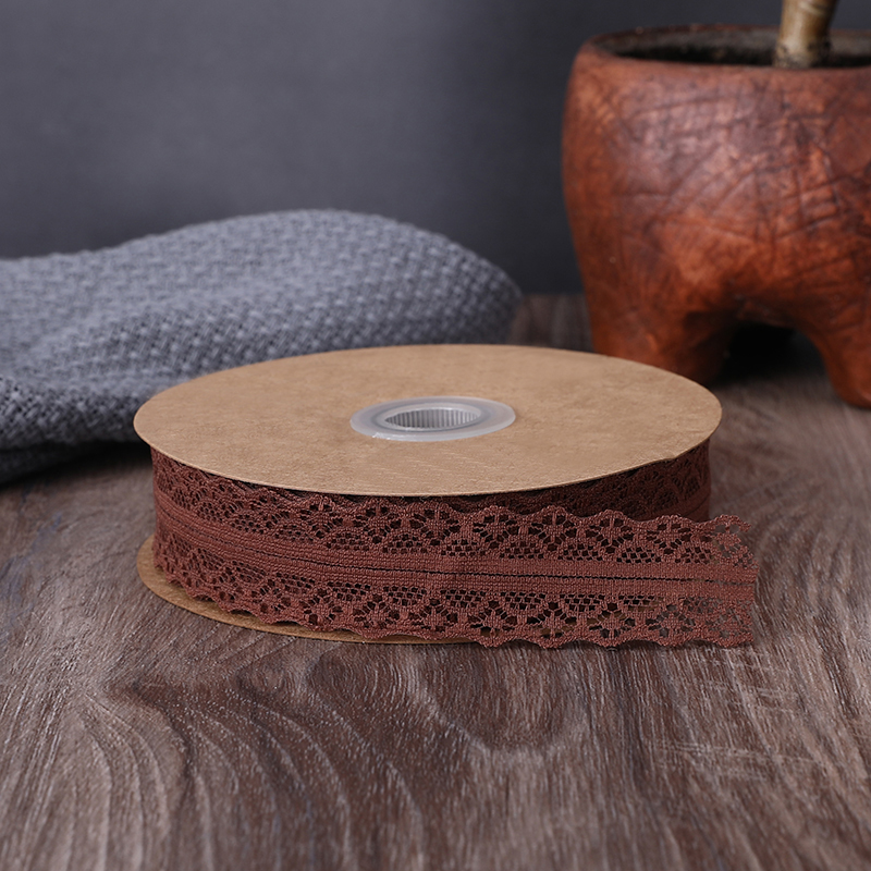 2.5cm Elastic Band Hollow Flower Ribbon for Sewing Clothing Garment Decorative Lace Trim