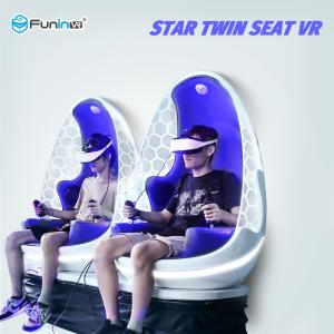 Quality 2 Players 9D VR Simulator 360 Degree Wind Blowing , Leg Sweep For 4+ Years Old wholesale