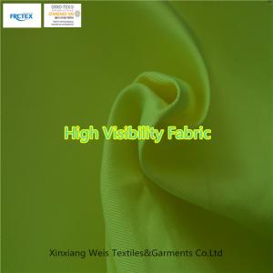 Quality EN20471 Cotton Fluorescent Yellow Fabric For FR Workwear wholesale