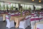 300 people capacity glass wall aluminum frame PVC roof cover white wedding tent