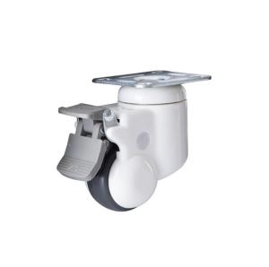 Quality 110kg Dustproof PU Hospital Bed Caster Wheels Furniture Moving Casters wholesale