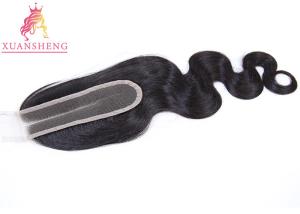 Quality Brazilian Hair Kim Closure 2x6 Swiss Body Wave Silk Base Closure wholesale