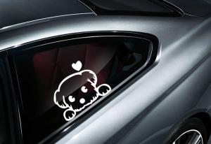 Quality Pet Cute Dog Cartoon Window Decals Funny Animal Vinyl Long Time Use wholesale