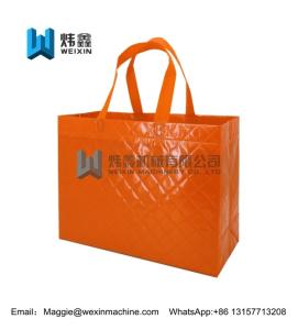 Quality Orange high quality embossing image non woven tote bag shopping tote bag wholesale