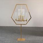 Candlestick Metal And Crystal Candelabra Chandelier Rectangular Tall 160CM
