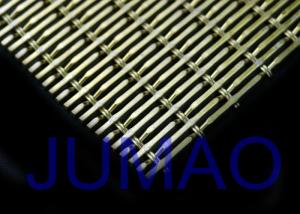 Quality Golden Decorative Architectural Metal Fabric Rust Resistance With 43% Open Area wholesale