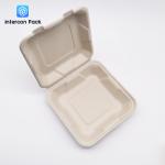 Sugarcane Pulp Bagasse Food Trays Disposable Rectangle Square shape