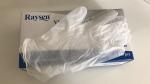 Non Sterile Disposable Vinyl Gloves Blue / Clear Color 4.0 - 5.5g Weight