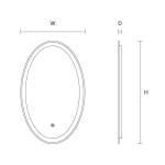 Hotel Bathroom Accessories Round Wall Barber Station Fogless Shower Mirror
