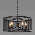 Black wrought iron pendant lights Kitchen Chandelier (WH-CI-47)