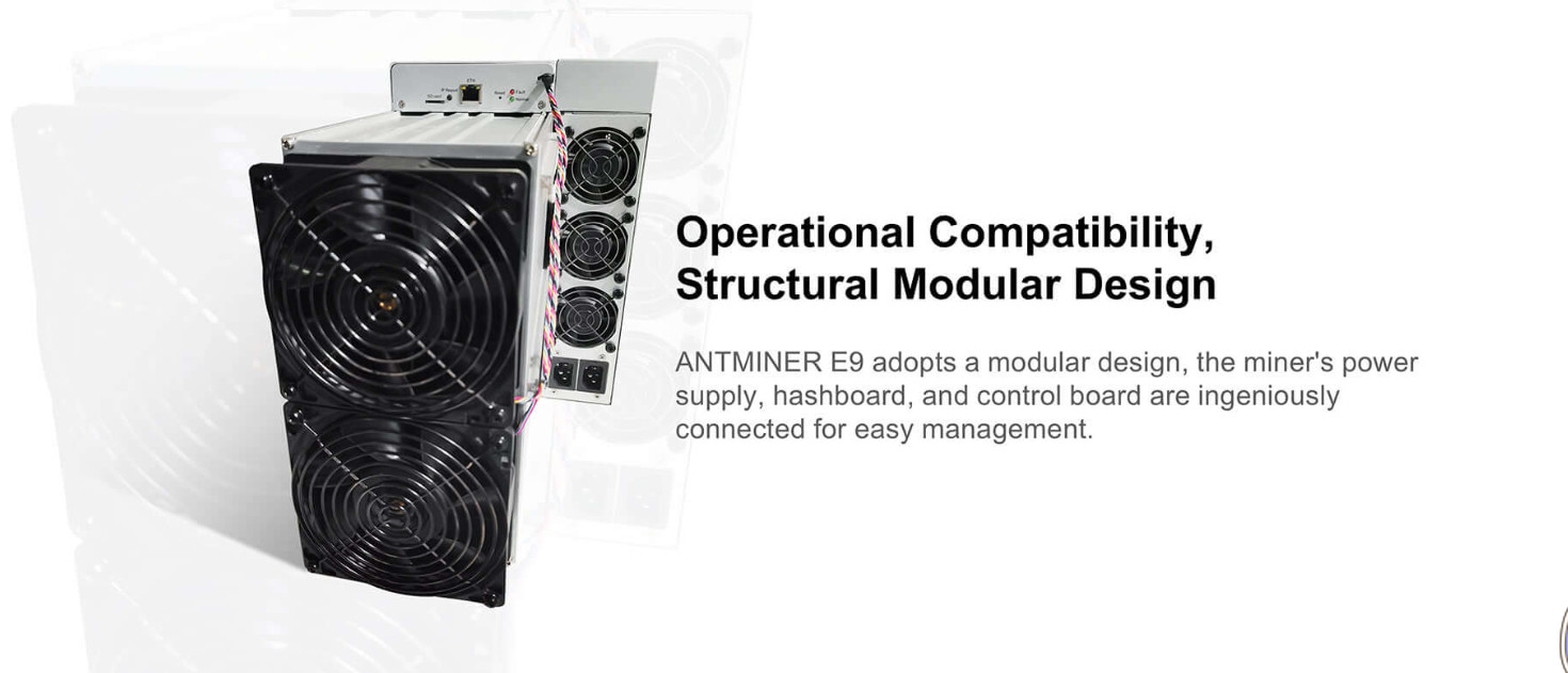 Bitmain Antminer E9 2400MH/S 1920W Ethash Asic Mining Machines