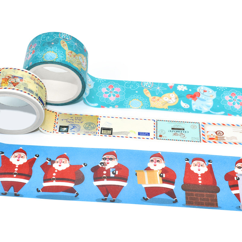 Custom Self Adhesive Masking Paper Patterned Masking Washi Tape