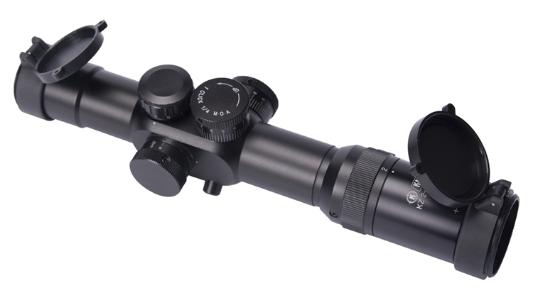 Aluminium Alloy 2-12x32 Tactical Hunting Scope with Red and Green Reticle Waterproof
