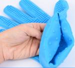 Colorful Heat Resistant Oven Gloves With Fingers / Ageing Resistant Silicone