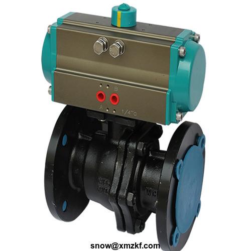 Cheap DA or SA  rack and pinion pneumatic rotary actuator control for  ball valves for sale
