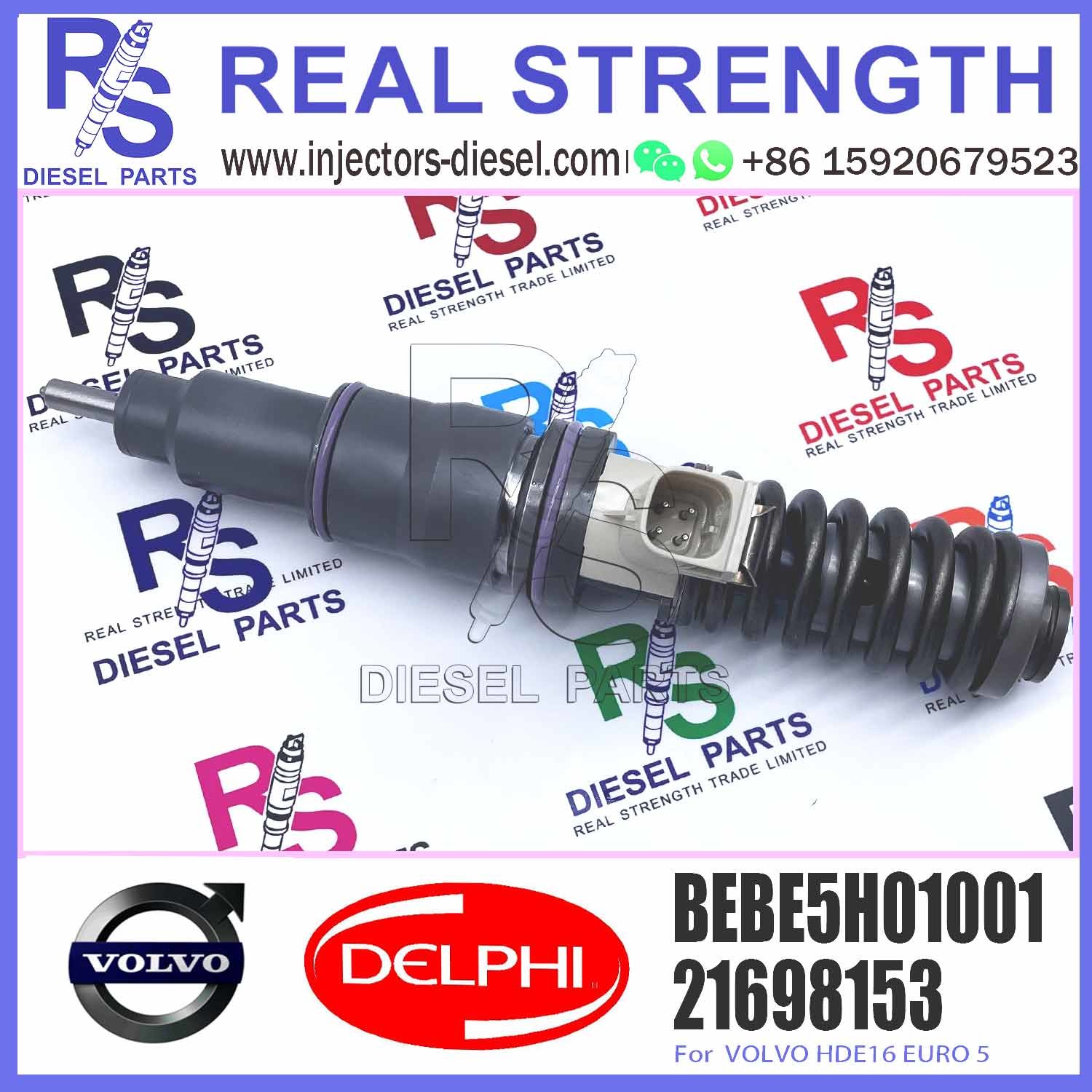 New Diesel Fuel Injector 21698153 BEBE5H01001 21698153 for V-O-L-V HDE16 EURO 5 BEBE5H01001