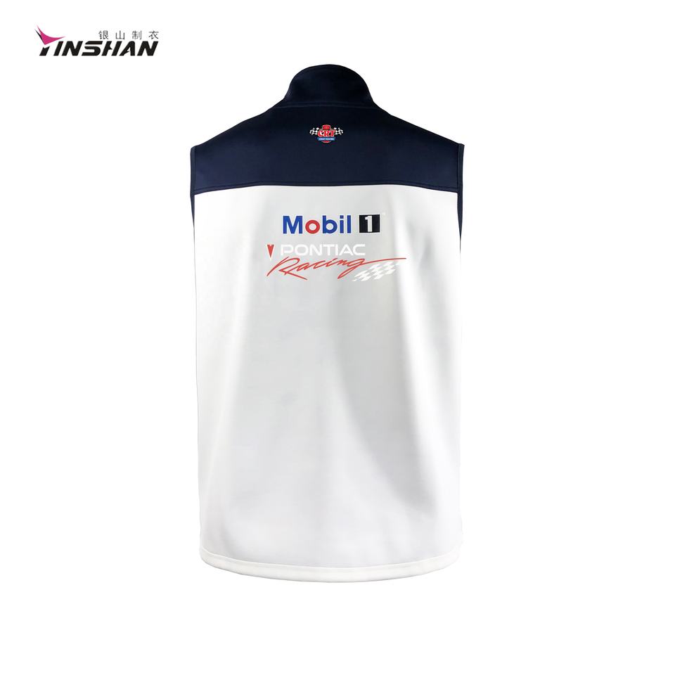Custom Quick Dry Zip Jersey Sleeveless Sport Vest For Men Design Soft Shell For Racing