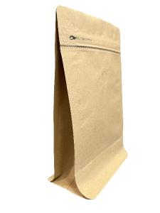 Quality Coffee Kraft Paper Packaging Pouch Heat Seal Flat Bottom With Valve wholesale