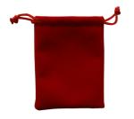 Silkscreen Custom Velvet Pouch , TUV Velour Flannel Drawstring Bag
