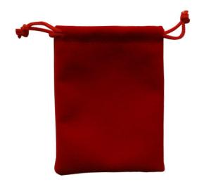 Quality Silkscreen Custom Velvet Pouch , TUV Velour Flannel Drawstring Bag wholesale
