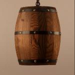 American country loft Wine barrel pendant light E27 light for bar cafe