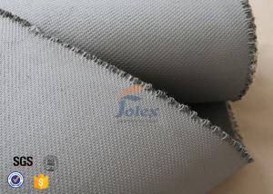 Quality Grey 1500gsm 1.5mm E Glass Cloth , Silicone Coated Fiberglass Cloth Sheets wholesale