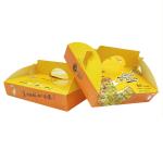 350gsm Food Grade White Card Pizza Box , 4C Printing Pizza Takeout Box