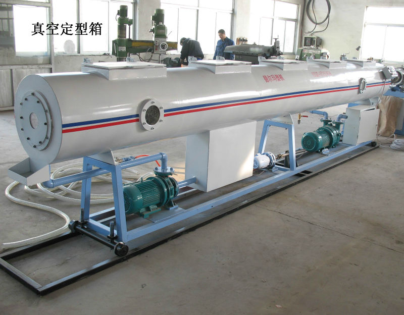 250mm PE Pipe Extrusion Line 15kw Water Pipe Production Line 55Rpm Screw Speed