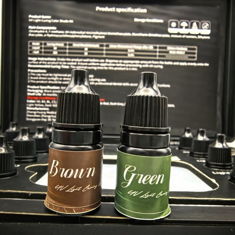 18 Colors Dental Stain And Glaze 3D Print Resin Glaze Environmentally Friendly and Non-Toxic Low Odor