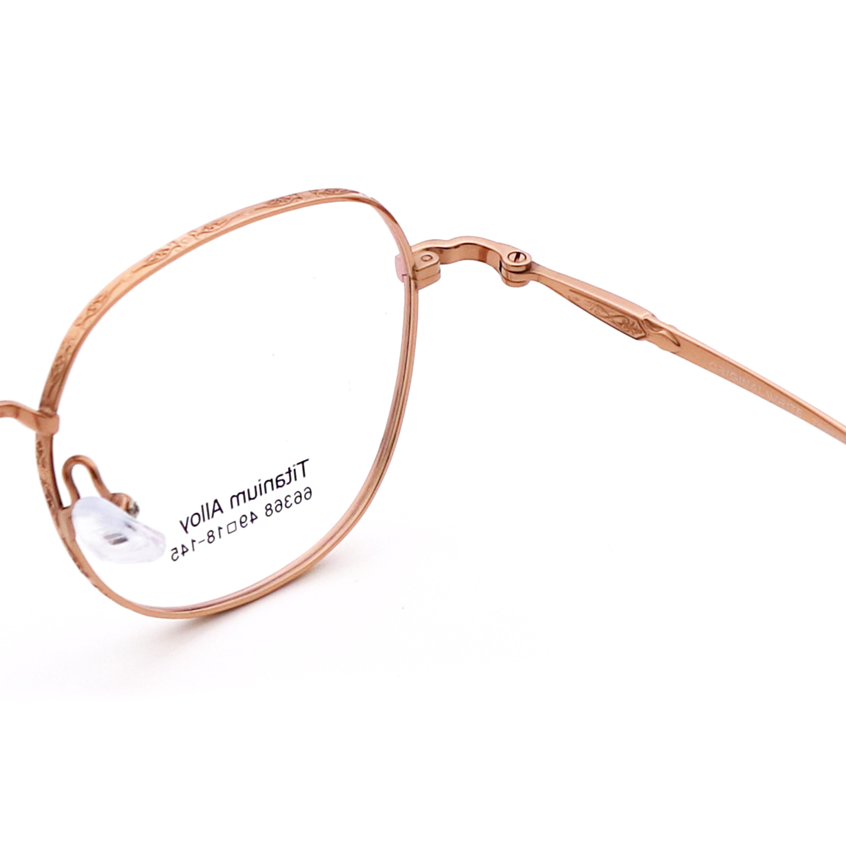 Trendy Designer IP Plating Β Titanium Glasses Frame Unisex 66368