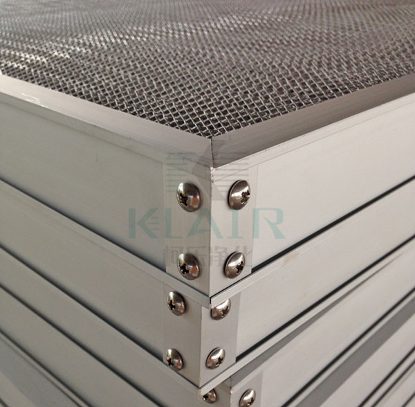 Permanent Metal Pleated Air Filters For Average Dust Loading Conditions