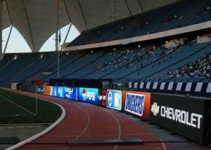 Quality 1R1G1B Advertising Football Stadium Perimeter Led Screen P16 1920 Hz wholesale