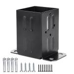 Metal Wood Fence Post Base Brackets 4x4 Anchor Base for High-Performing Super