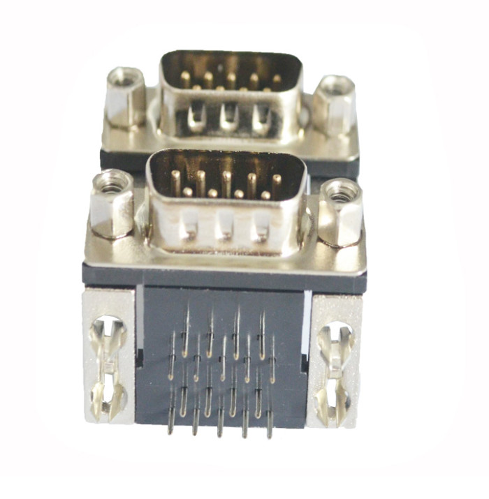 Female25 D Sub Solder Connector Black 26 Pin Waterproof Electric Connector