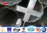 60ft 2 Sections 5mm 1200kg Hot Dip Galvanized Electric Steel Pole For Power