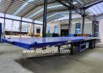 SINOTERCEL 3 Axles Semi Trailer 30t Flatbed Trailer Semi Truck