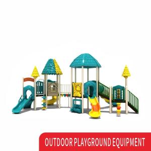 Quality Double Theme Plastic Baby Kids Swing And Slide Play Set Playground Equipment wholesale