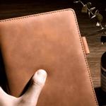 Thickening A5 PU Leather Diary Notepad with Customized Hardcover Planner Journal