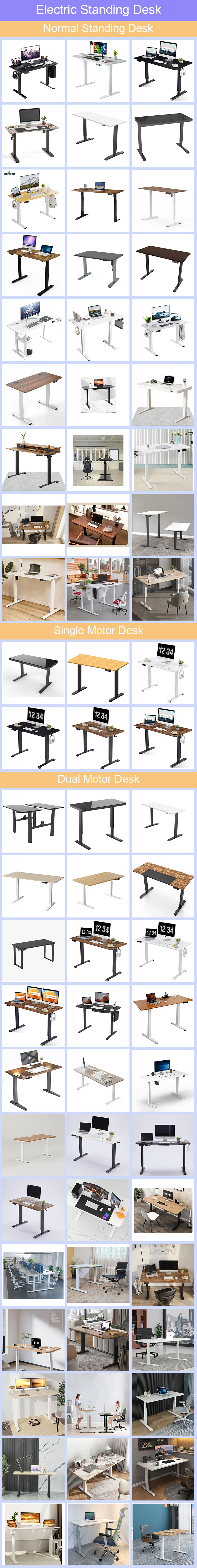 Home Office Metal Standing Computer Desk Lift Top Coffee Table for Modern Boss Study