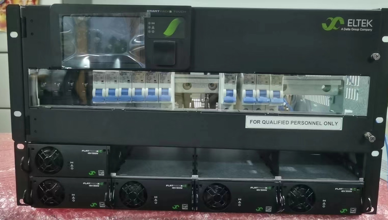 Eltek Original 1U Power Rack FP2 PS 4 RECT 4AC HC HVDC Shelf for Flartpack2 48V 2000W Flartpack2 48V 3000W module