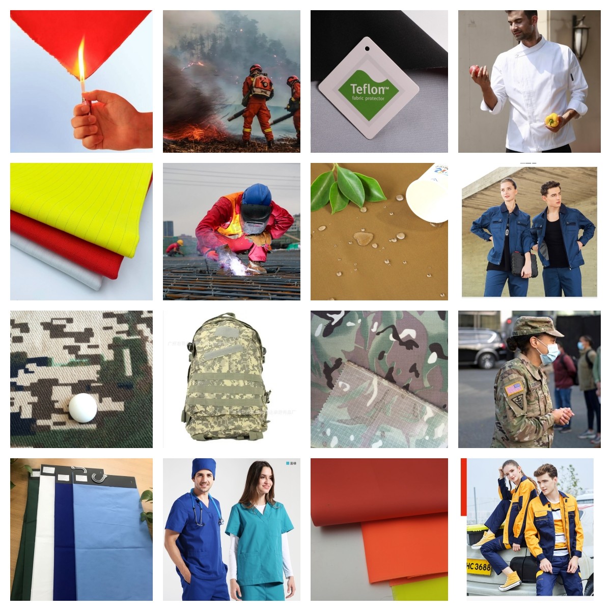 100-350gsm Oil Proof Polyester Potton Fabric Used For Chef Uniform
