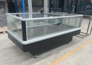 Quality Dual Temperature Panoramic Island Chiller Freezer For Frozen Food And Fresh Products wholesale