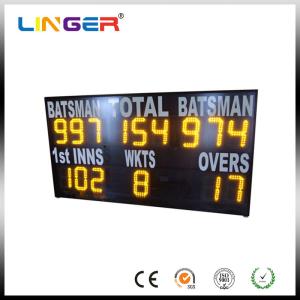 Quality Yellow Electronic Cricket Scoreboard For School Message Display , Easy Install wholesale
