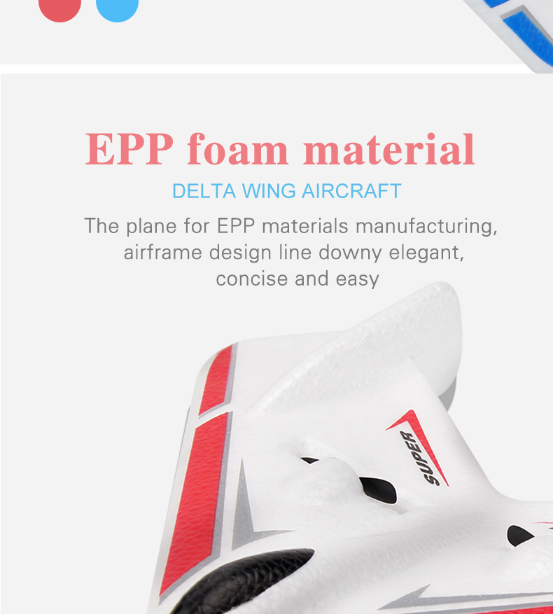 4K UHD Video Capture Resolution Durable Remote Control Airplane Toy Foam Fixed Wing Glider Airplane RC Aircraft Model