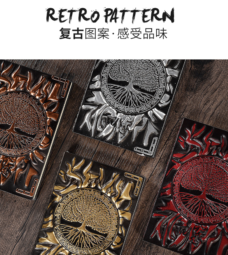 Business Notetaking Hardcover Notepad with Color PU Leather Cover and Custom Design