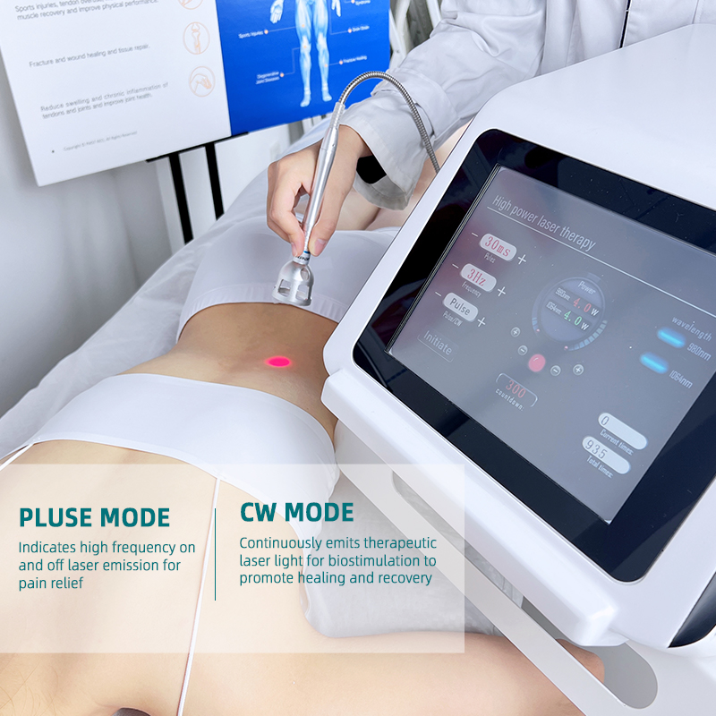High Power Laser Physical Therapy Instrument. Medical Instruments for Pain Relief Physical Therapeutic Apparatus