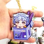 ROHS Certificate Acrylic Cute Cartoon Keychain No Deformation 20g-25g