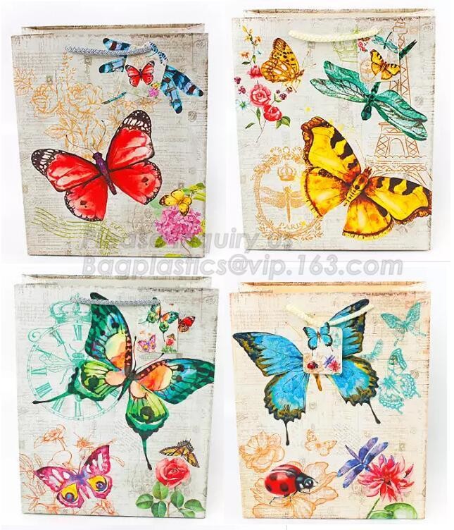 Foldable Custom Printed Gift Paper Bag Recycled Paper Bag Luxury,Promotional Printed Gift Paper Bag,Printed Gift Bag Pap