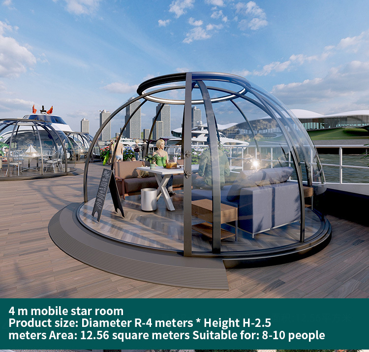 Mobile room theme restaurant Scenic area room outdoor transparent sun room