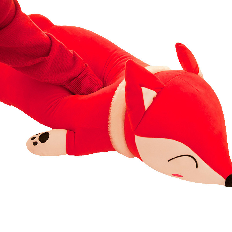 EN71 Non Shedding 30cm Fox Plush Doll With Down Cotton Filling